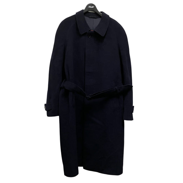 ヘルノHERNO カシミヤ100% コート HERNO(ヘルノ) カシミヤ混ベルト付きコート ネイビー サイズ 48