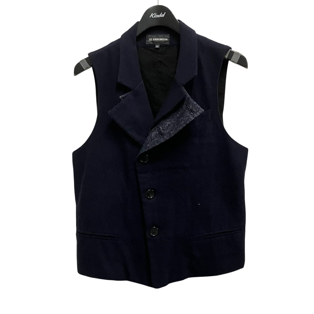 ANN DEMEULEMEESTER ラペルドベスト352 01 49103 古着・中古-1枚目のアイテム画像