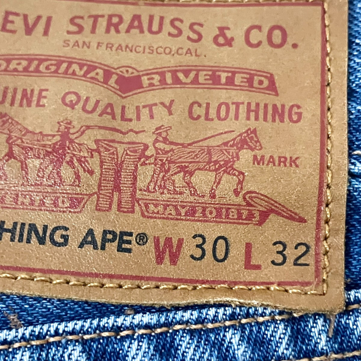 LEVI’S×A BATHING APE デニムパンツS41067 古着・中古-6枚目のアイテム画像