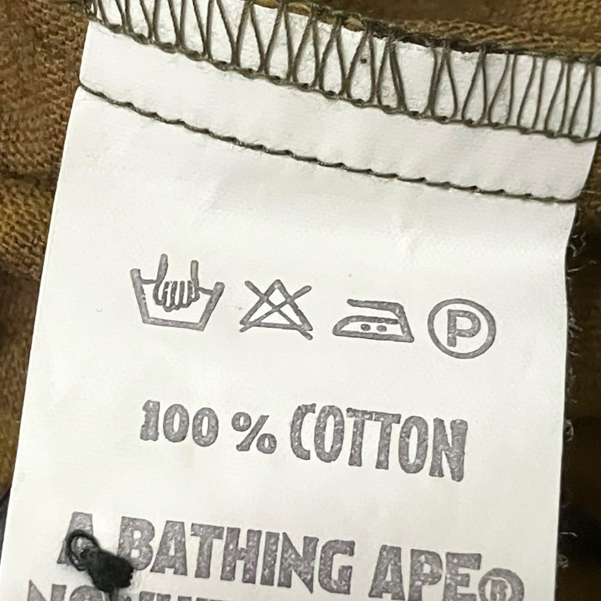 A BATHING APE ハーフジップシャツ 古着・中古-5枚目のアイテム画像