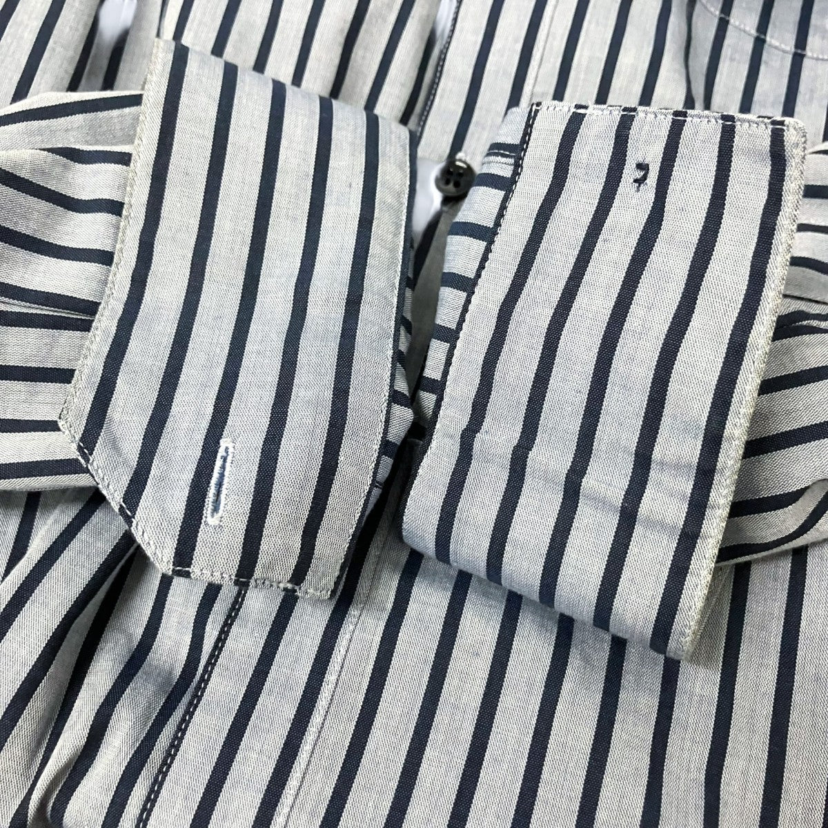 Saint Laurent Paris ストライプ長袖シャツ575193 古着・中古-6枚目のアイテム画像