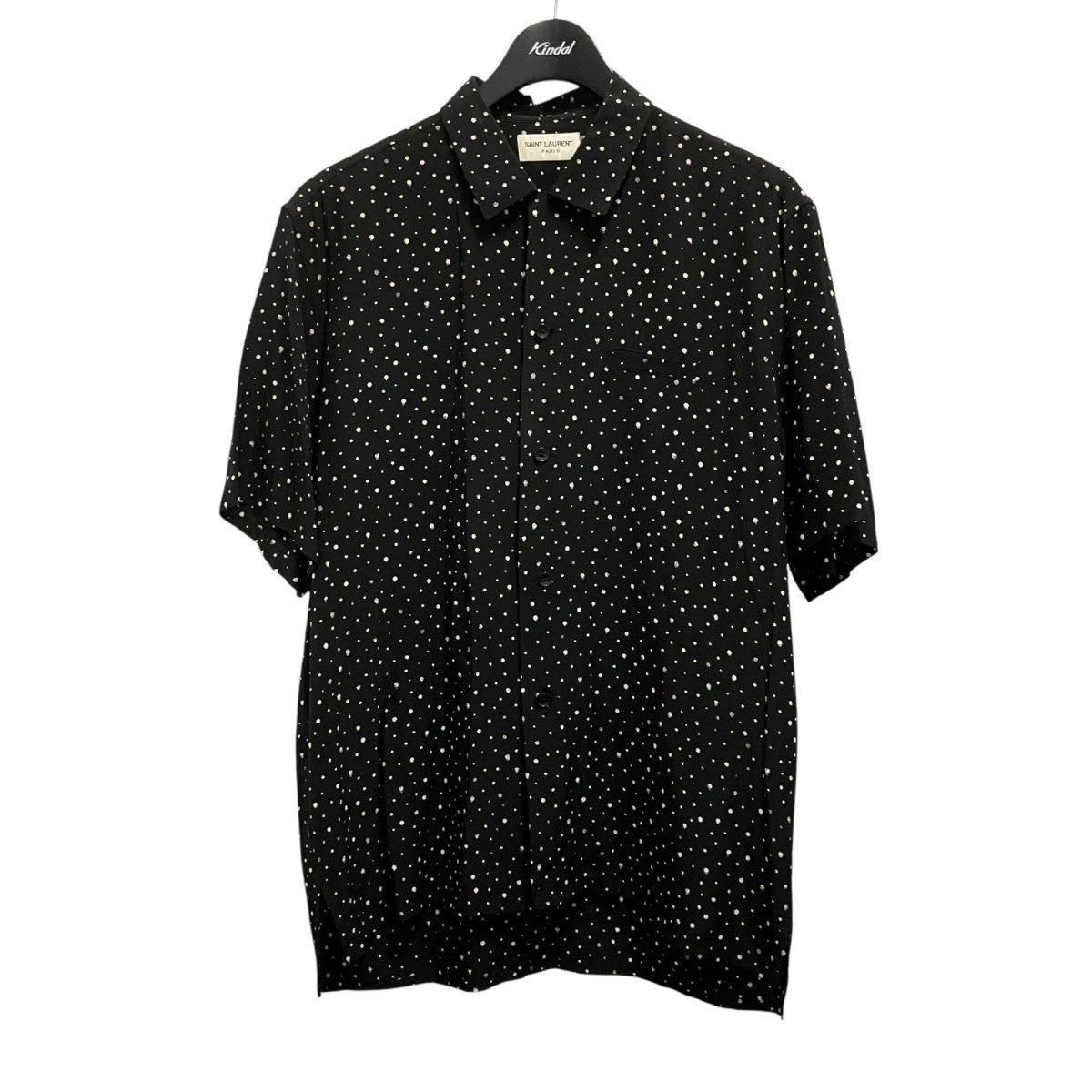 Saint Laurent Paris シルク半袖シャツ531956 Y104V 古着・中古-1枚目のアイテム画像