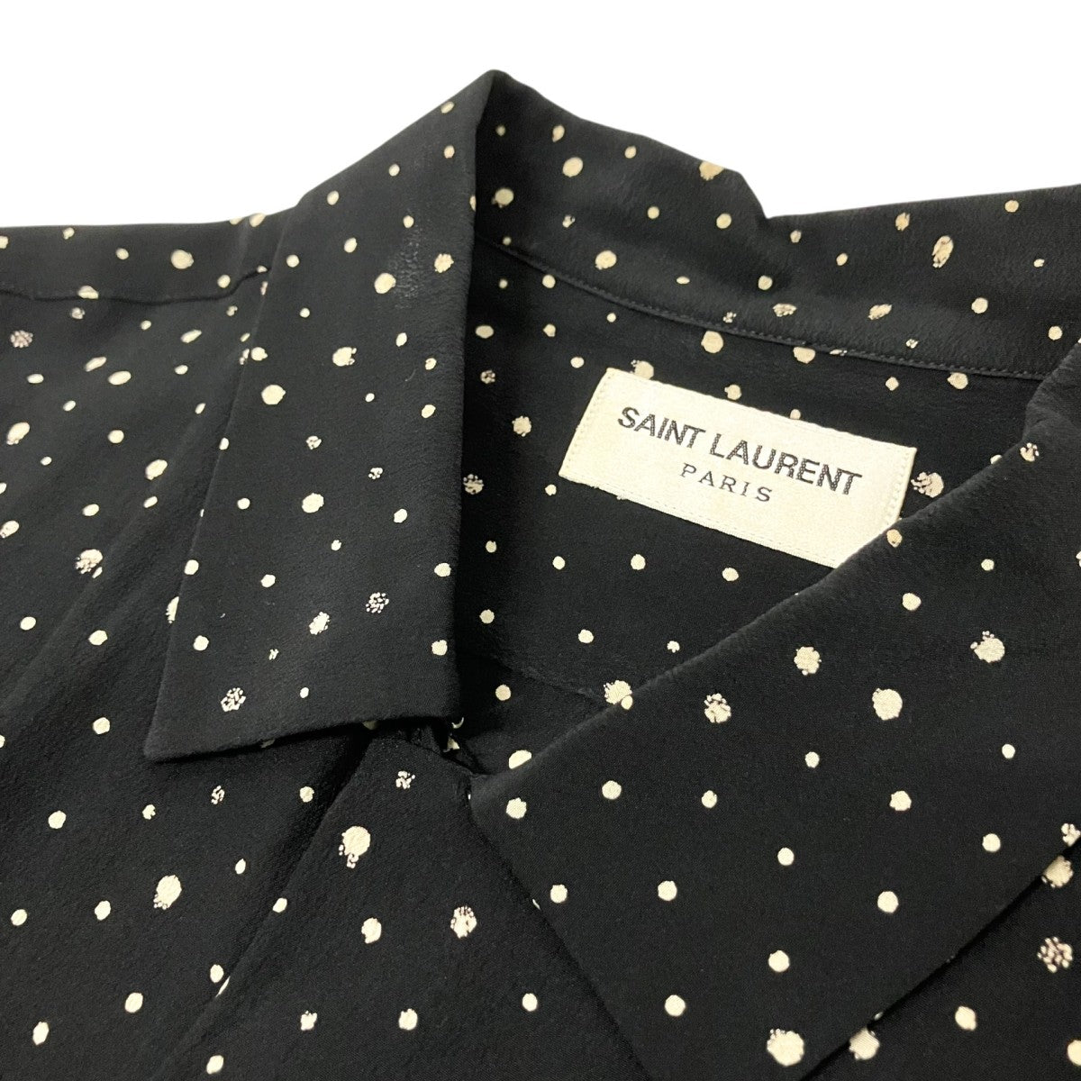 Saint Laurent Paris シルク半袖シャツ531956 Y104V 古着・中古-3枚目のアイテム画像