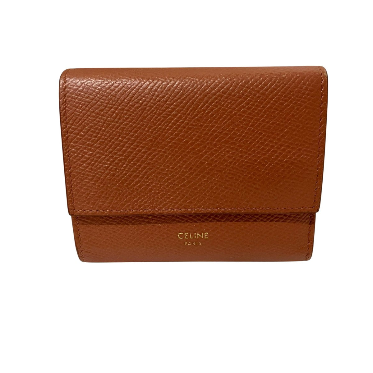 CELINE トリフォールドウォレット三つ折り財布10B57 3BEL 38NO /F AT 1199 古着・中古-1枚目のアイテム画像