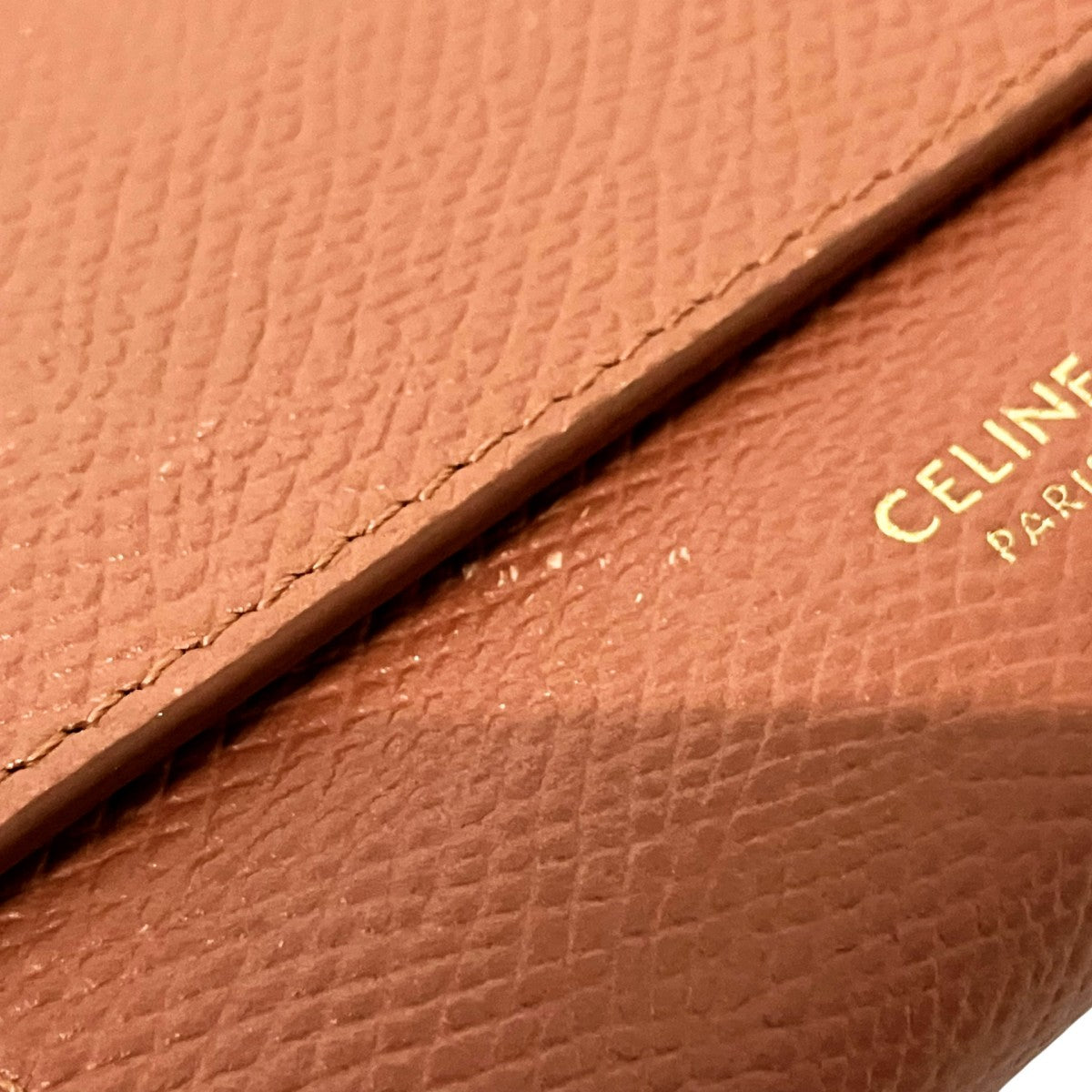 CELINE トリフォールドウォレット三つ折り財布10B57 3BEL 38NO /F AT 1199 古着・中古-3枚目のアイテム画像