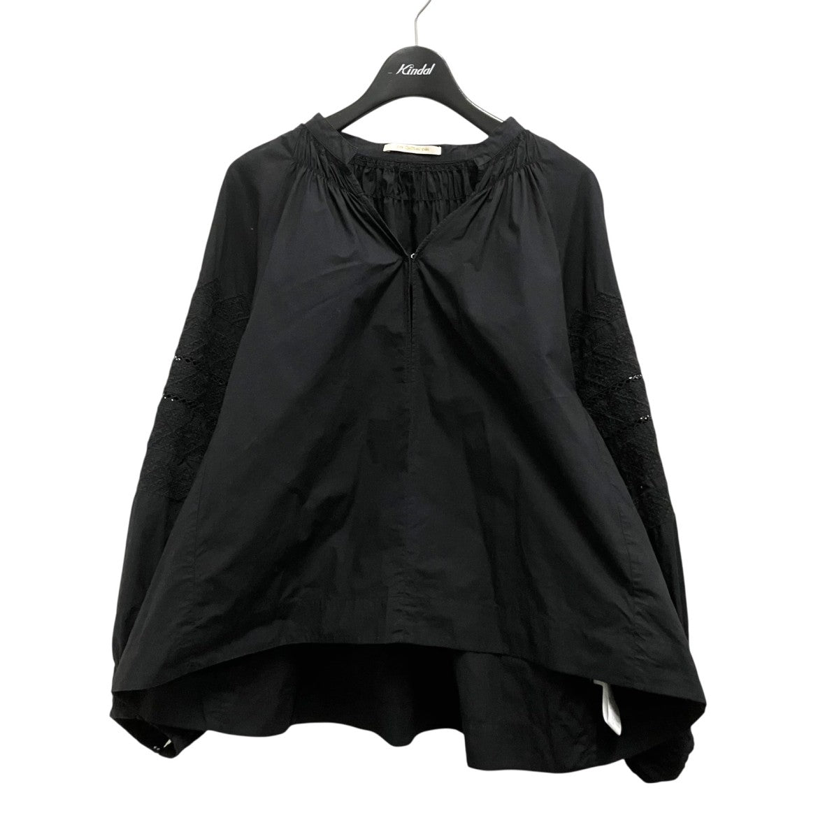 ne quittez pas Fine Poplin Kika EMB Gather Blouseギャザーブラウス010141GZ1 古着・中古-1枚目のアイテム画像