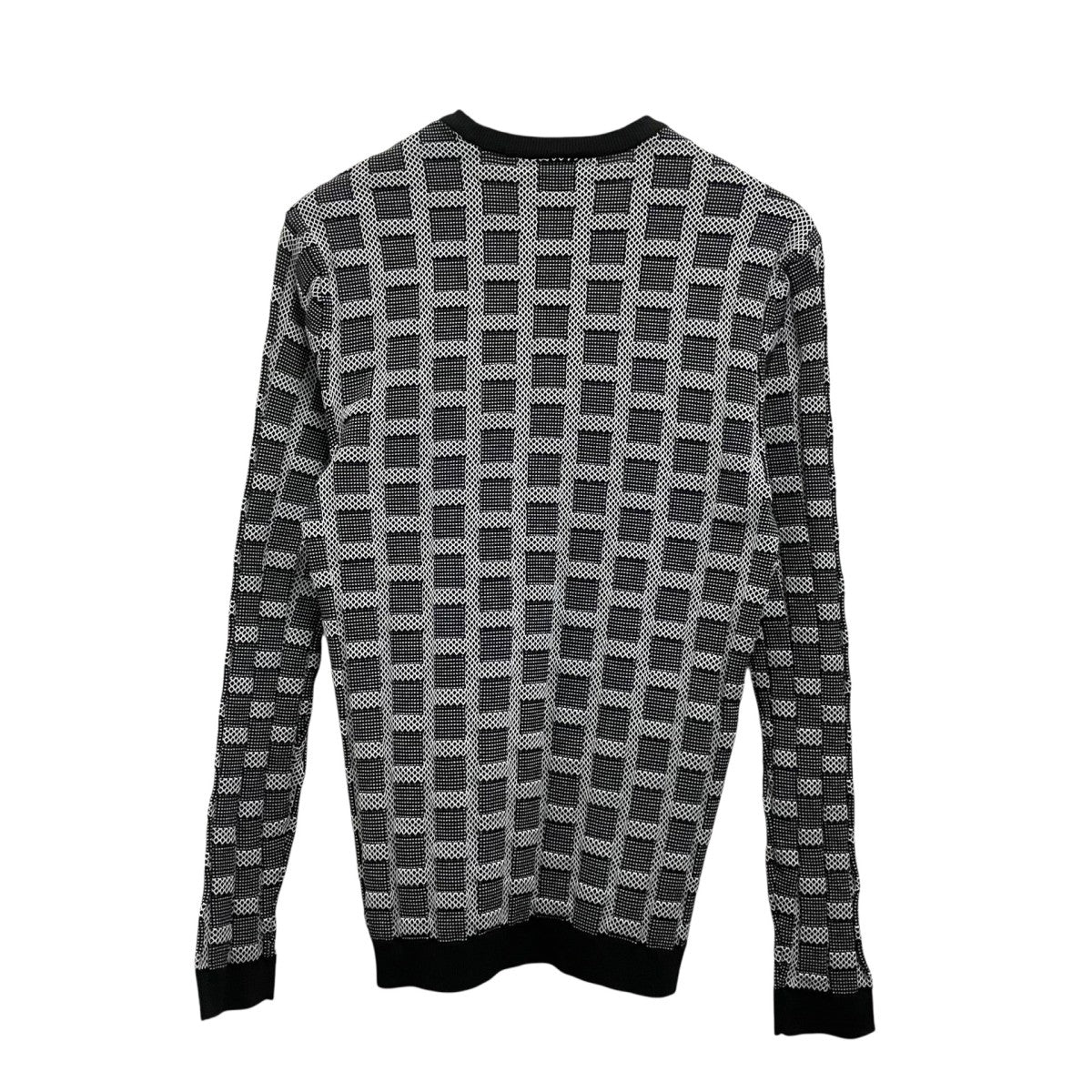 EMPORIO ARMANI 総柄ニット3H1MT1 古着・中古-2枚目のアイテム画像