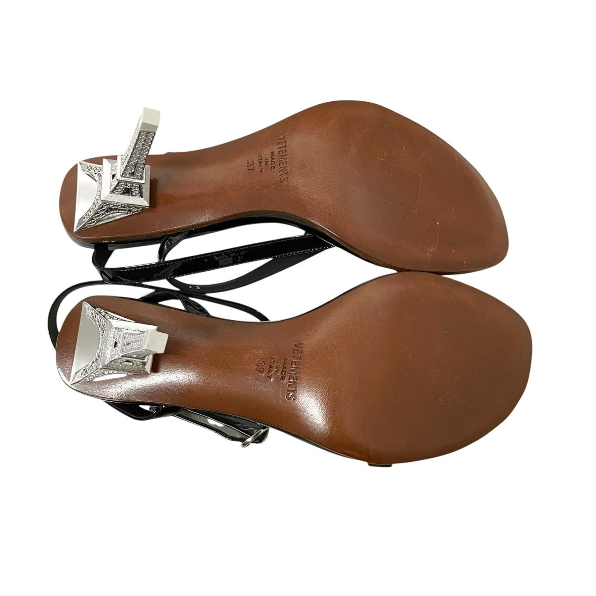 VETEMENTS Eiffel Tower SandalアンクルストラップサンダルWSS19VE19176 古着・中古-8枚目のアイテム画像