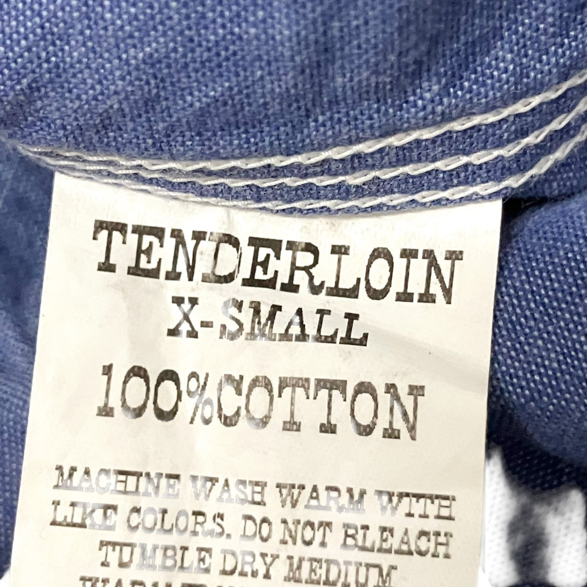 TENDERLOIN シャンブレーシャツ 古着・中古-6枚目のアイテム画像