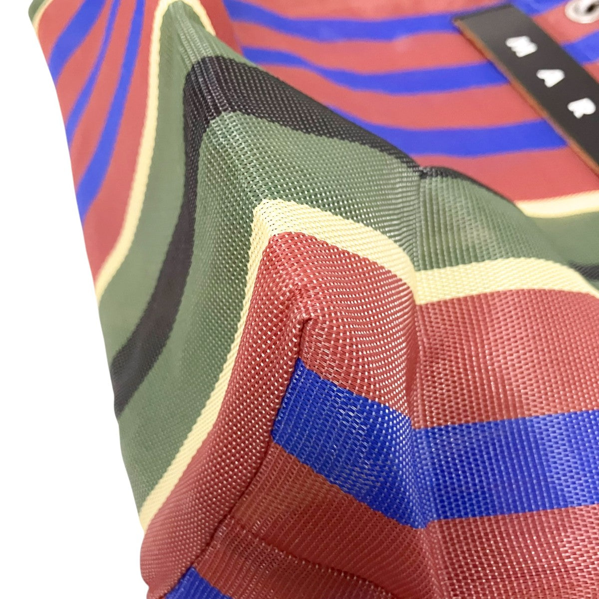 MARNI マーケット ストライプ バッグトートバッグ 古着・中古-4枚目のアイテム画像
