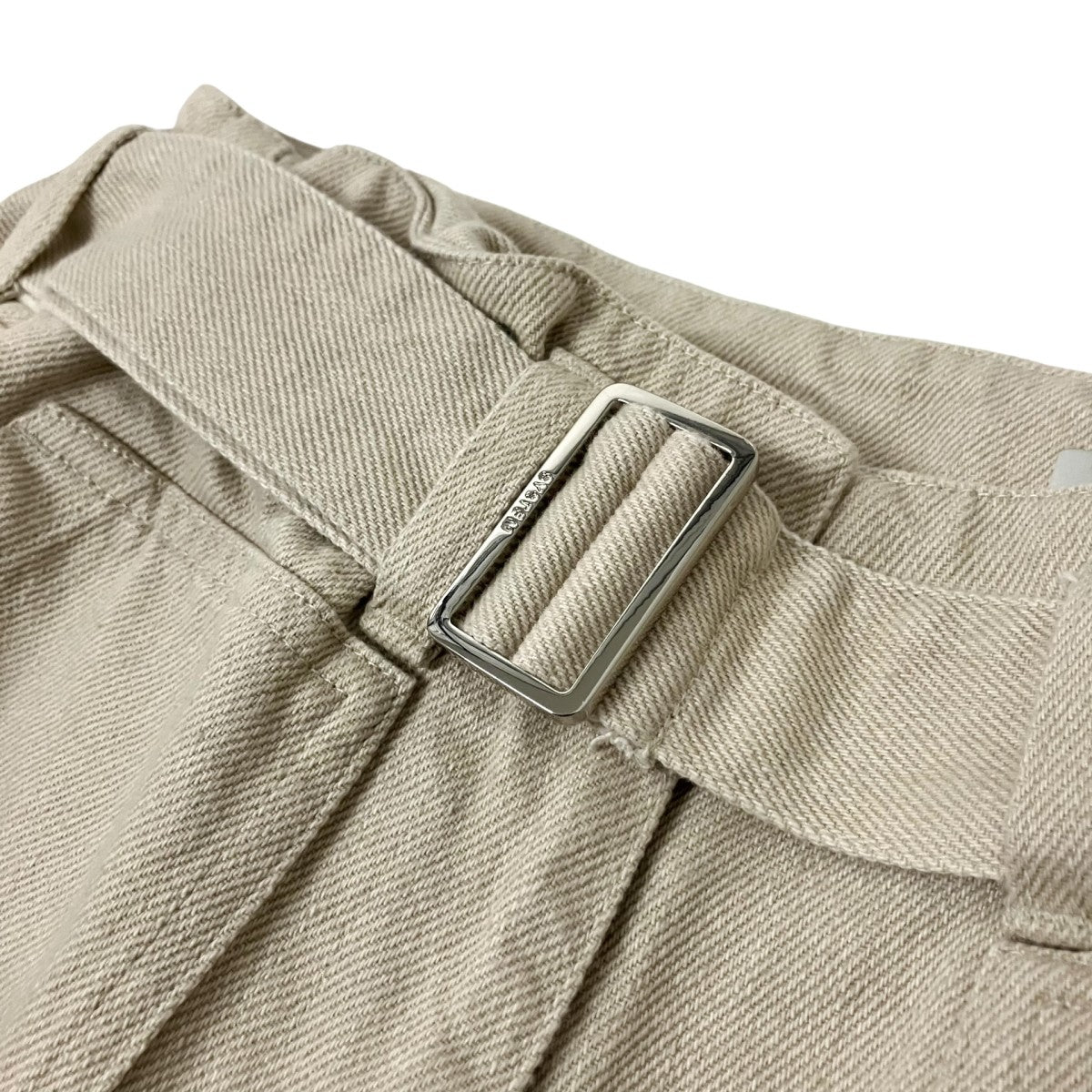 SYSTEM ベルト付きパンツ 古着・中古-3枚目のアイテム画像