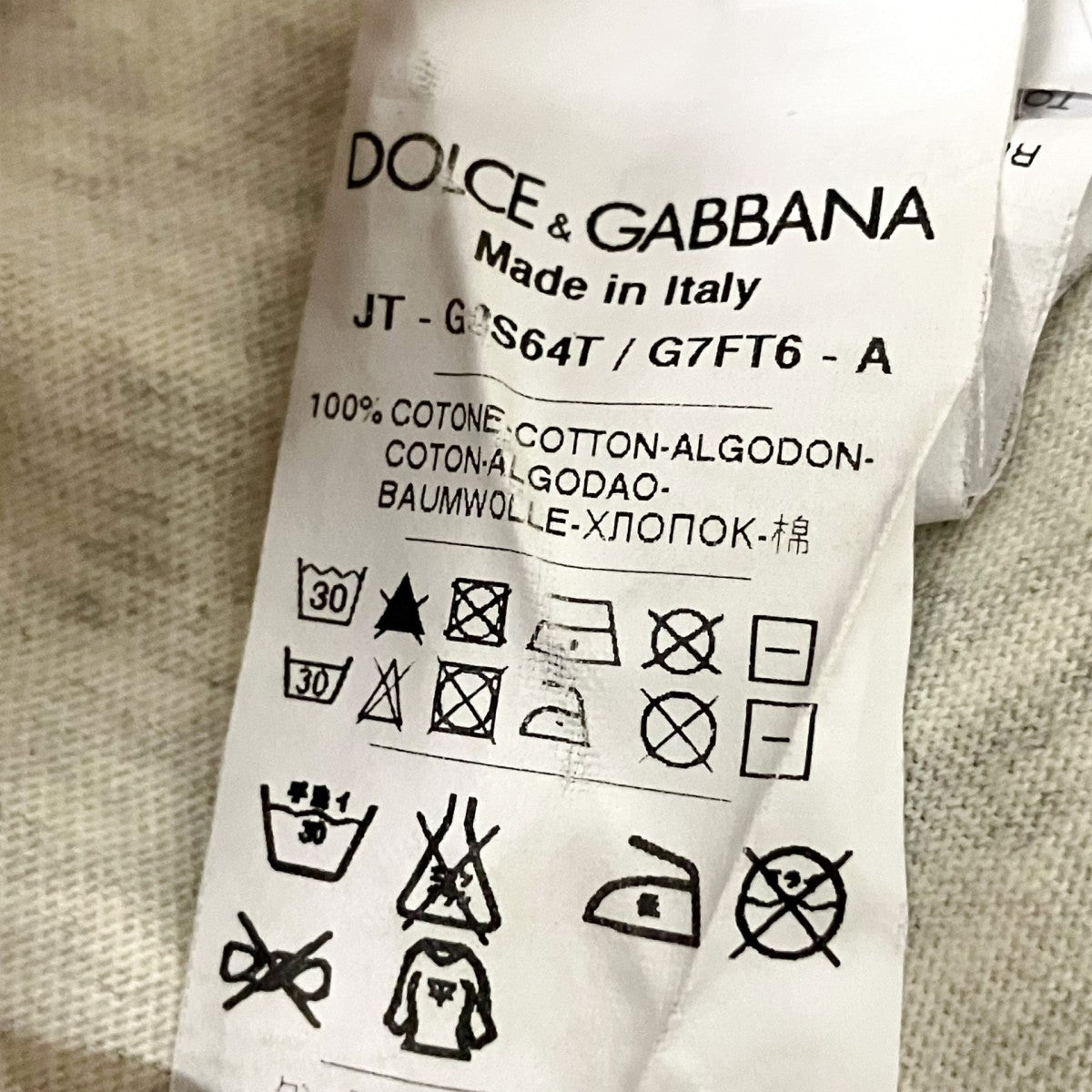 DOLCE ＆ GABBANA(ドルチェアンドガッバーナ) DAVID BOWIE半袖Tシャツ