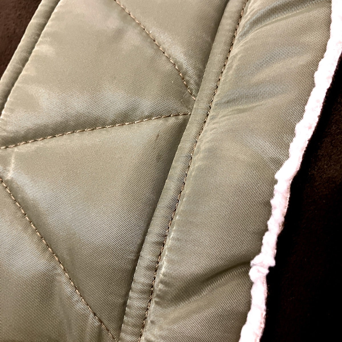 elephant TRIBAL fabrics Mouton Big MA-1裏ボアジャケットeA MM1800 古着・中古-6枚目のアイテム画像