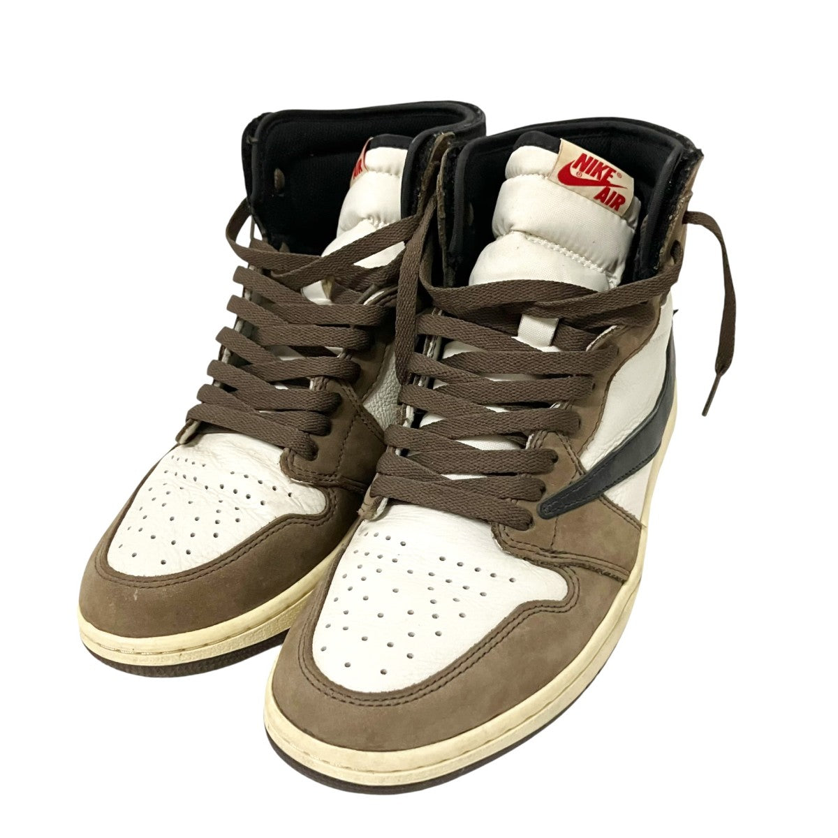 NIKE×TRAVIS SCOTT AIR JORDAN 1 HIGH OG TS SPハイカットスニーカーCD4487 100 古着・中古-1枚目のアイテム画像