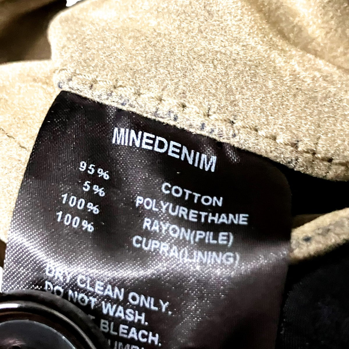 MINEDENIM Velvet Denim 4B JKTベルベットデニムジャケット2410 8002 60 032 古着・中古-8枚目のアイテム画像