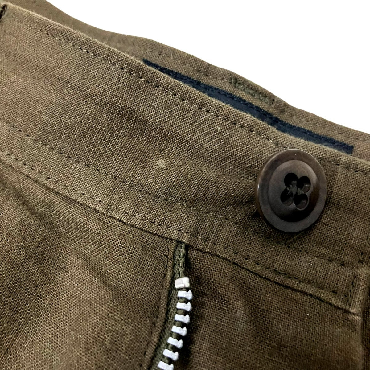Y’s COTTON FLAX POPLIN DOUBLE TUCK TAPERED PANTSテーパードパンツYS P19 010 古着・中古-4枚目のアイテム画像