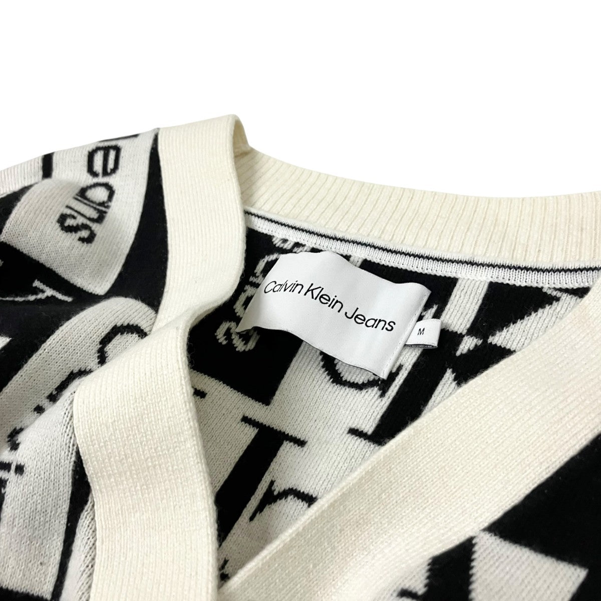 Calvin Klein Jeans VネックカーディガンJ222385 古着・中古-3枚目のアイテム画像