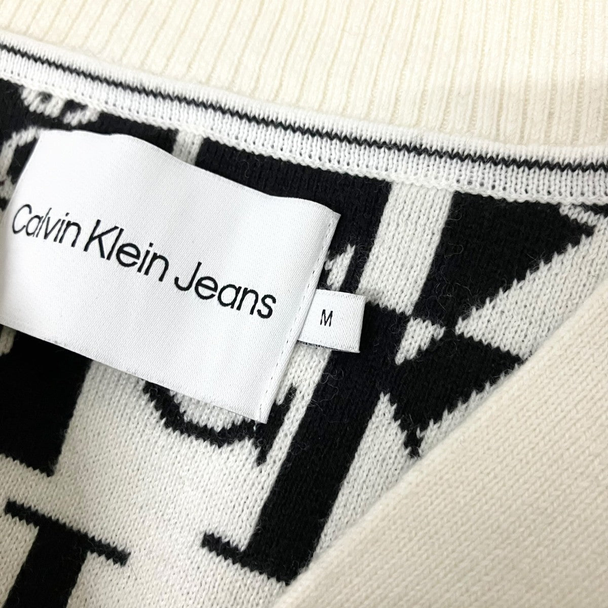 Calvin Klein Jeans VネックカーディガンJ222385 古着・中古-4枚目のアイテム画像