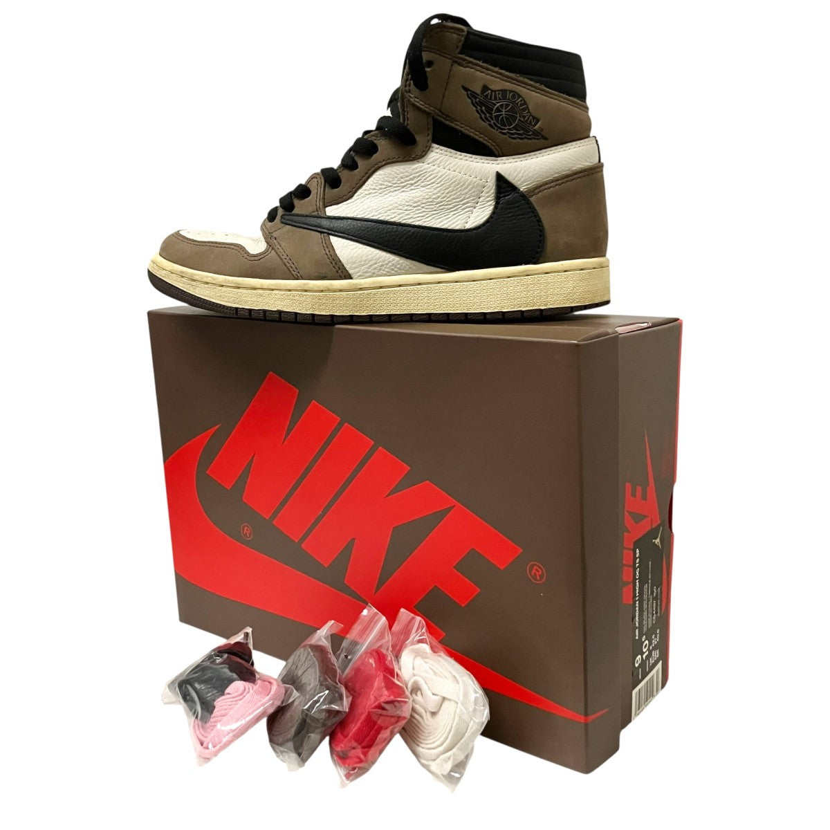 NIKE×TRAVIS SCOTT AIR JORDAN 1 HIGH OG TS SPハイカットスニーカーCD4487 100 古着・中古-10枚目のアイテム画像