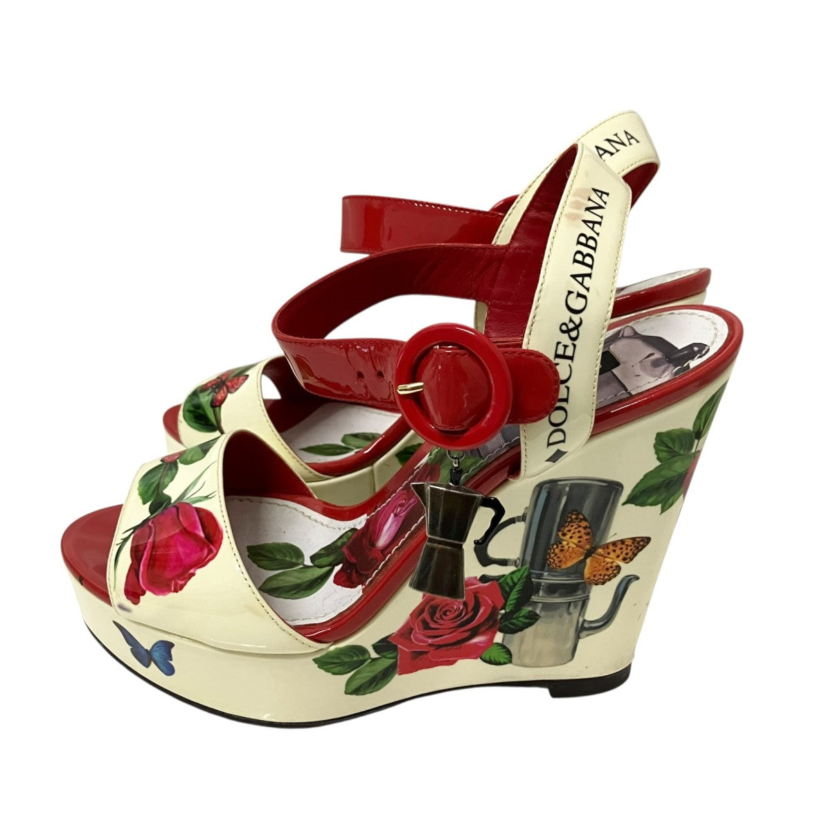 DOLCE ＆ GABBANA ウェッジソールサンダル 古着・中古-3枚目のアイテム画像