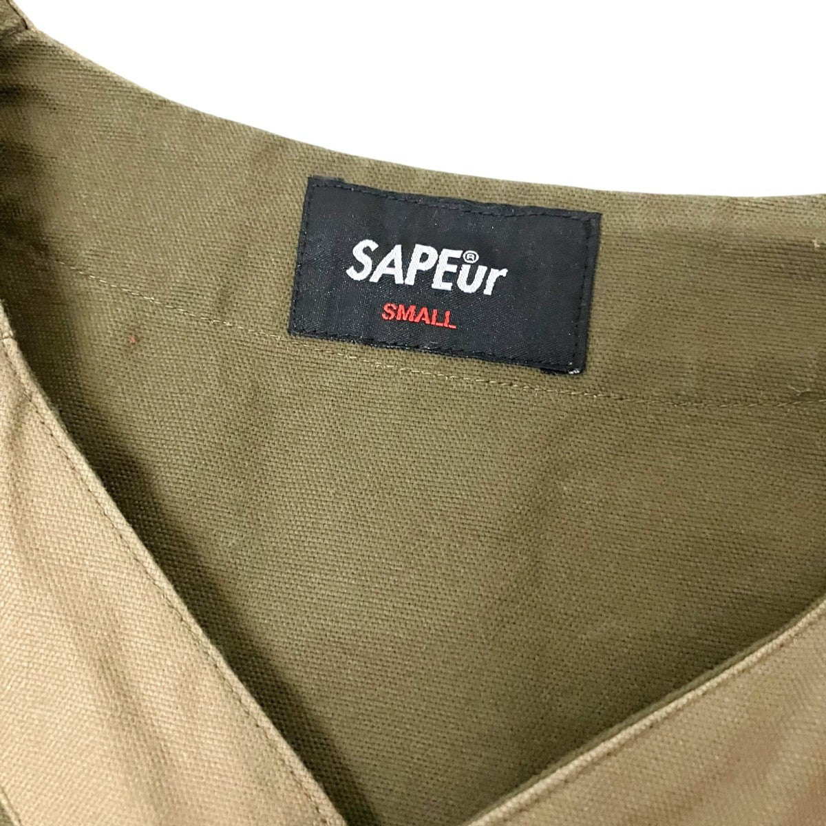 SAPEur OD Duck Shooting Shirt Baseballベースボールシャツ 古着・中古-4枚目のアイテム画像