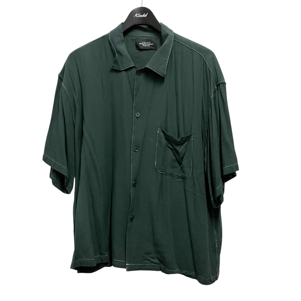 UNUSED Vintage Rayon Open Collar Shirt半袖シャツUS2013 古着・中古-1枚目のアイテム画像