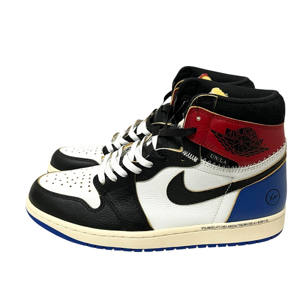 NIKE×FRAGMENT DESIGN×UNION AIR JORDAN 1 RETRO HIGH OG SPハイカットスニーカーIO7847 002 古着・中古-3枚目のアイテム画像