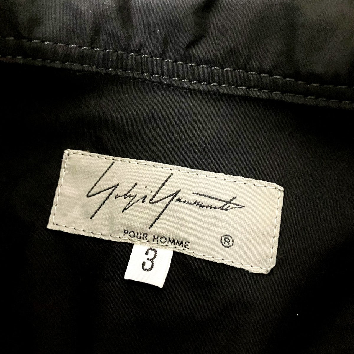 Yohji Yamamoto pour homme 18AW長袖シャツHV B07 001 古着・中古-4枚目のアイテム画像