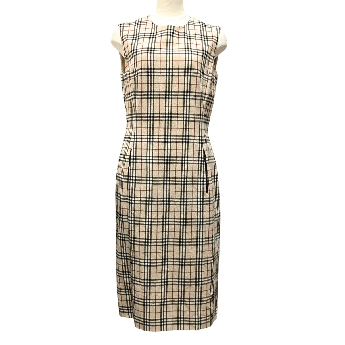 BURBERRY LONDON ノースリーブワンピースFMA12 041 古着・中古-1枚目のアイテム画像