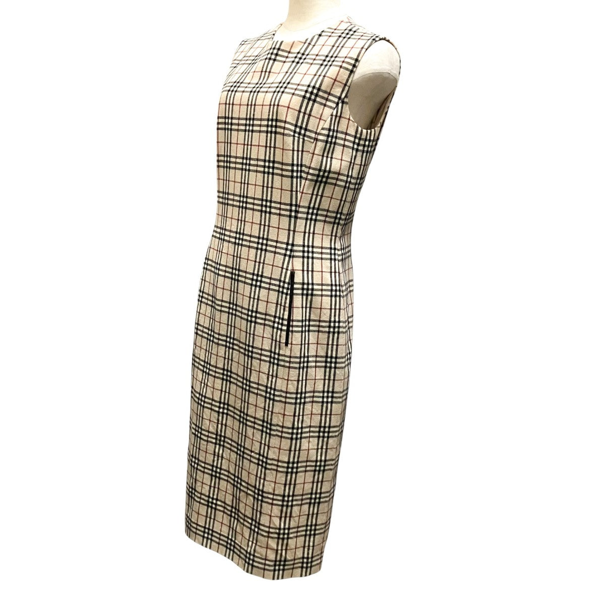 BURBERRY LONDON ノースリーブワンピースFMA12 041 古着・中古-3枚目のアイテム画像