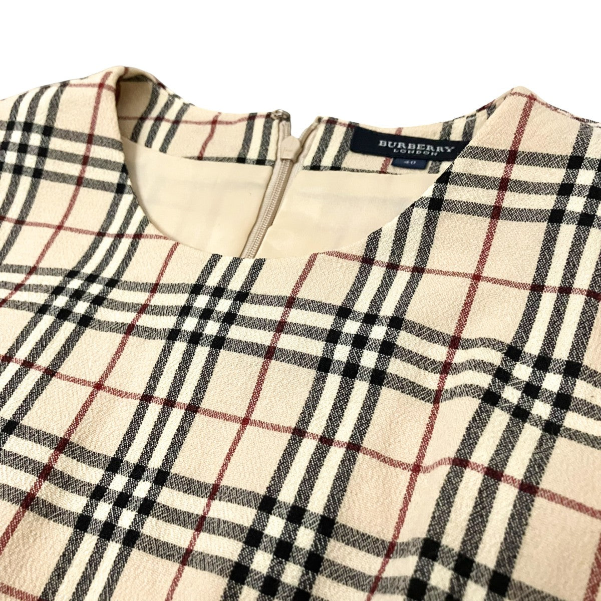 BURBERRY LONDON ノースリーブワンピースFMA12 041 古着・中古-4枚目のアイテム画像