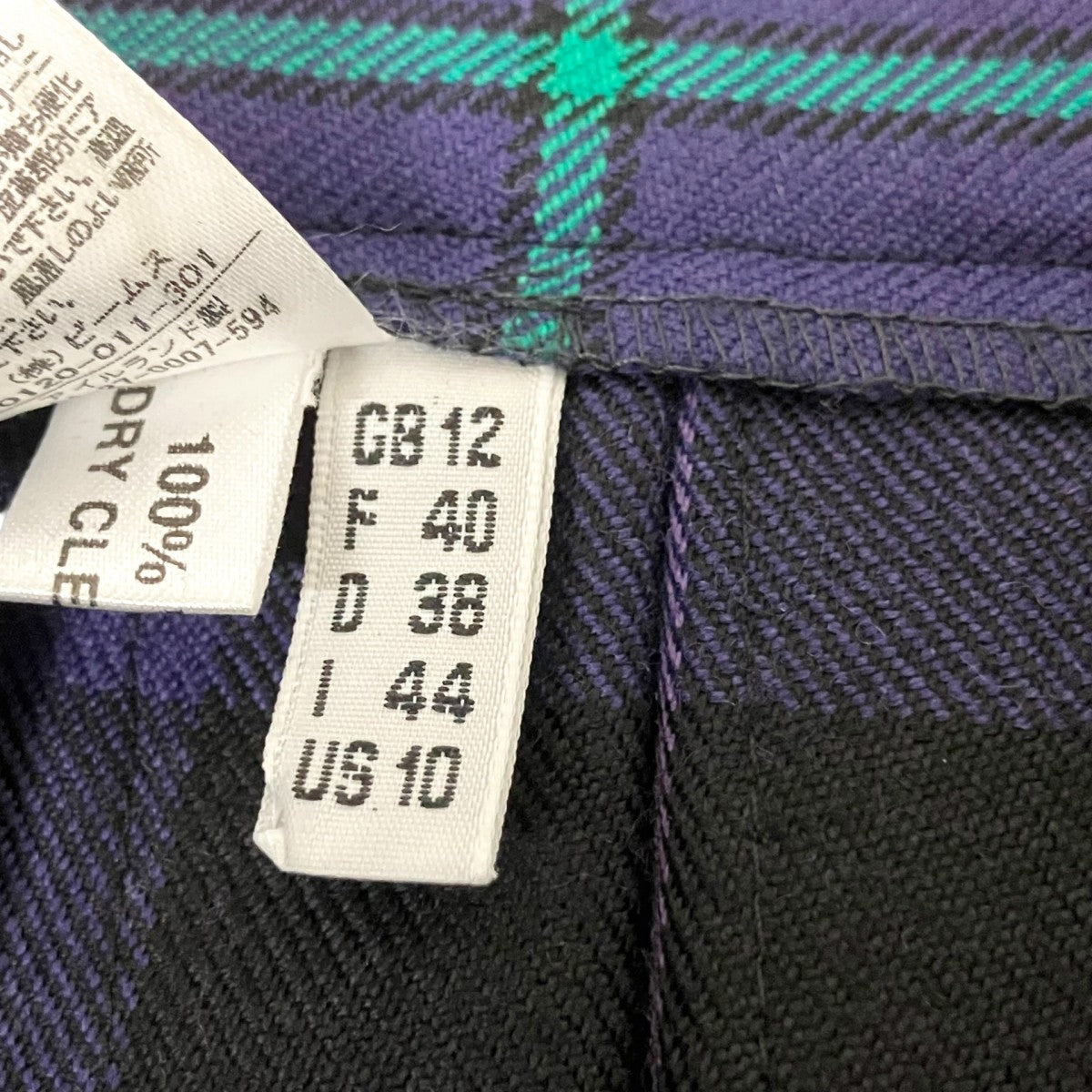 O’NEIL OF DUBLIN チェックプリーツスカート64 27 0007 594 古着・中古-6枚目のアイテム画像