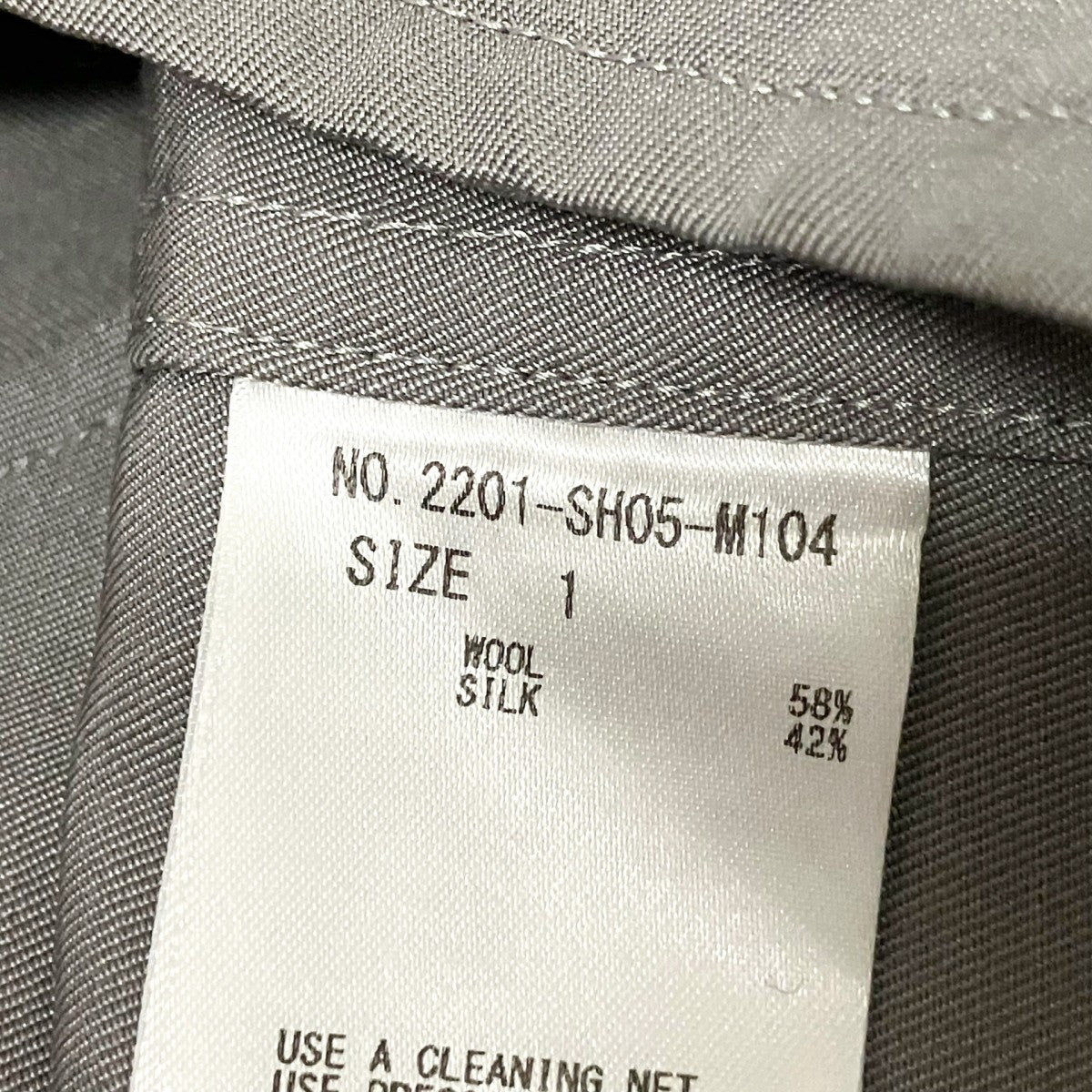 th products シルク混シャツ2201 SH05 M104 古着・中古-5枚目のアイテム画像