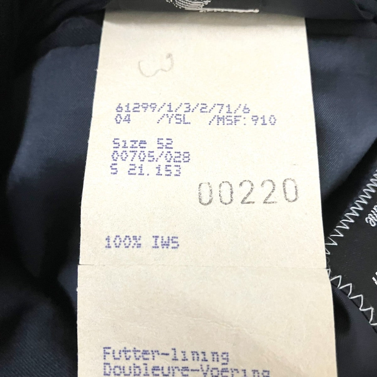Yves Saint Laurent テーラードジャケット39999 2792 102 0 古着・中古-5枚目のアイテム画像