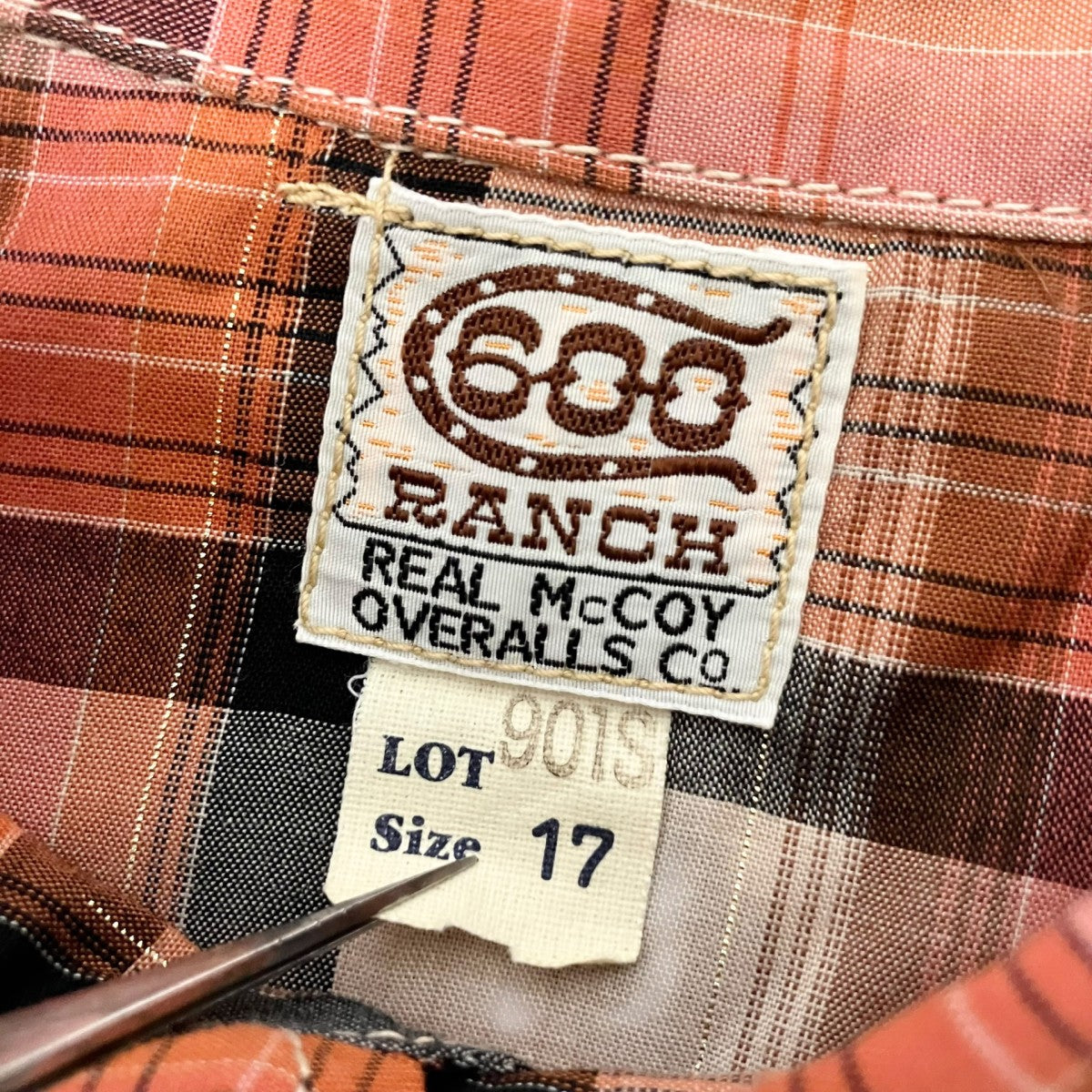 THE REAL McCOY'S(リアルマッコイズ) チェックウエスタンシャツLOT