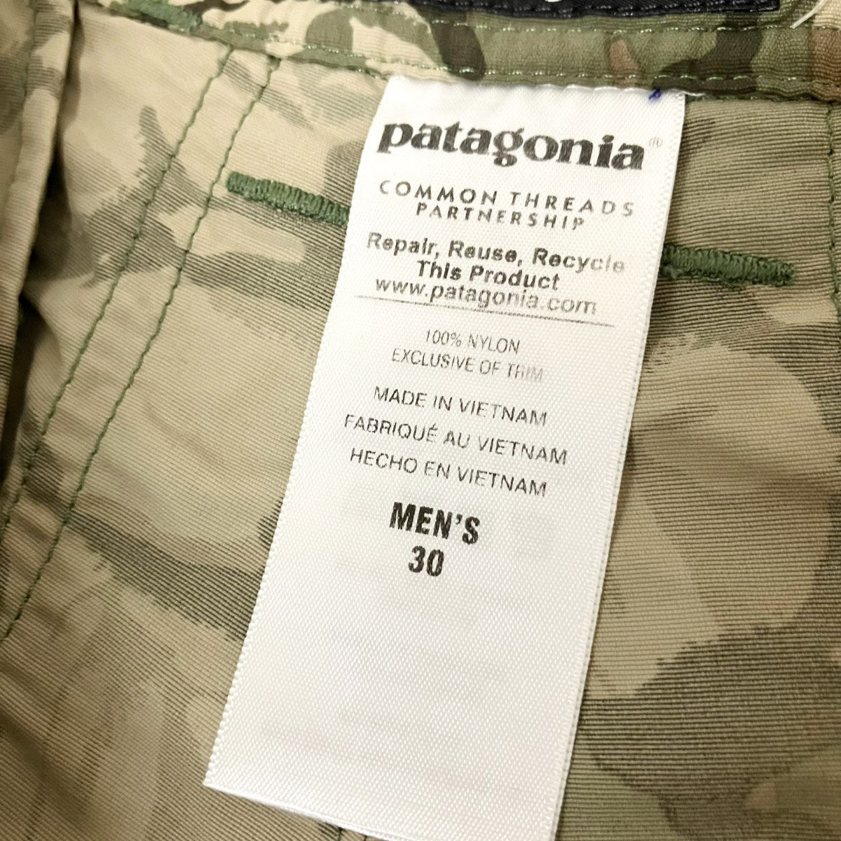 Patagonia カモフラ柄ハーフパンツ86585SP15 古着・中古-4枚目のアイテム画像