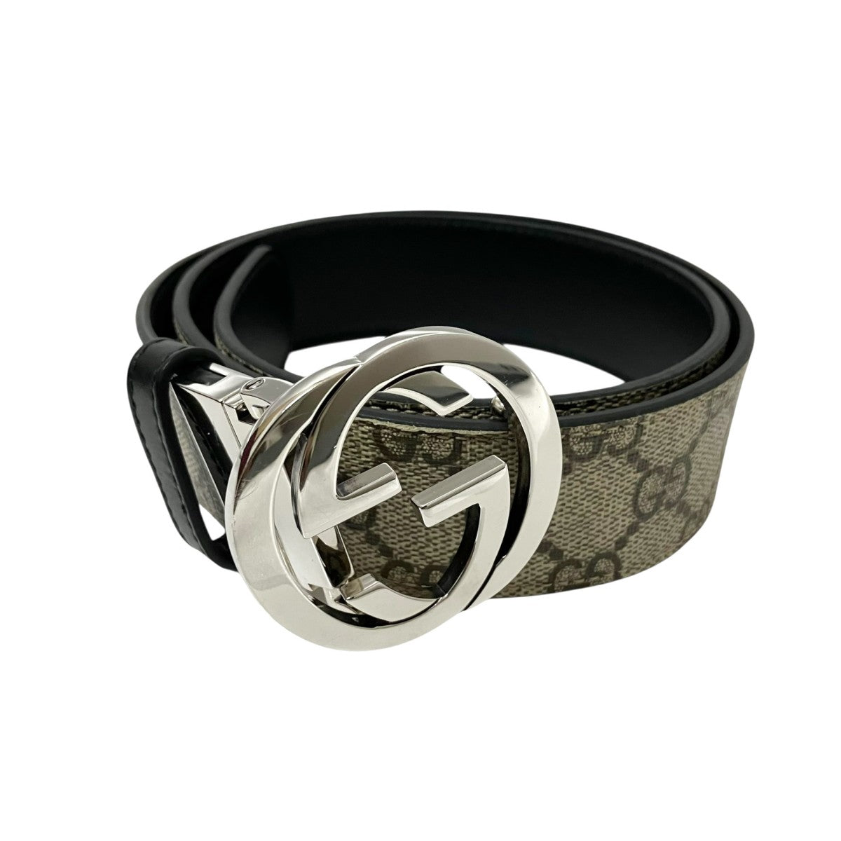 GUCCI インターロッキングGバックル付き リバーシブル レザー ベルト473030 古着・中古-1枚目のアイテム画像