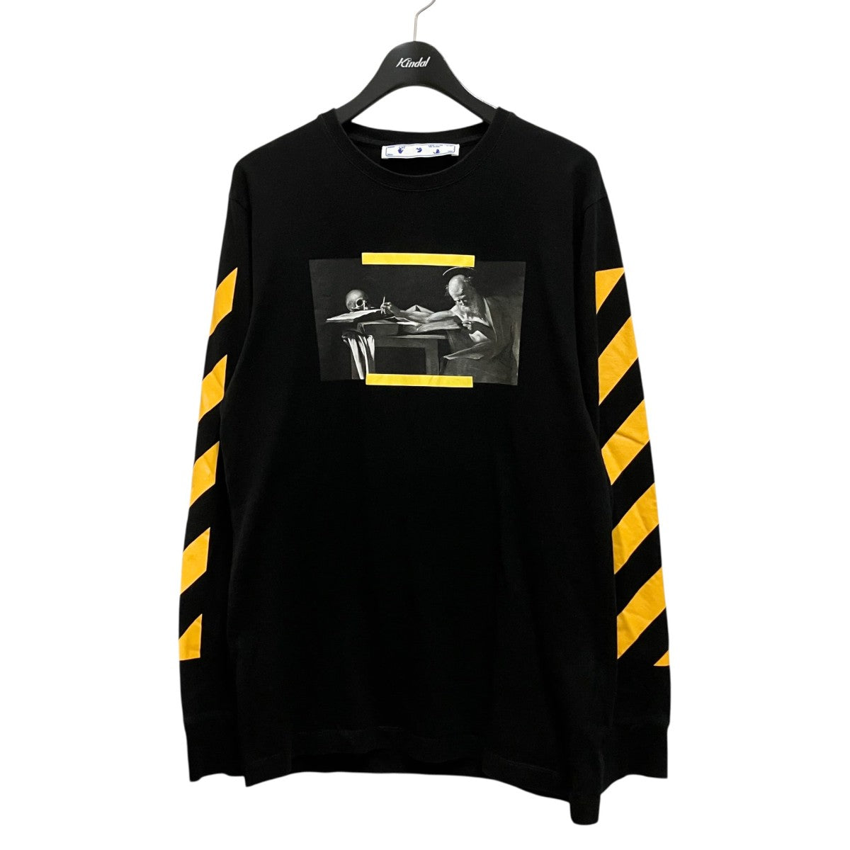 OFFWHITE CARAVAGGIO PAINTING L／S TEEプリントカットソーOMAB001F21JER004 古着・中古-1枚目のアイテム画像