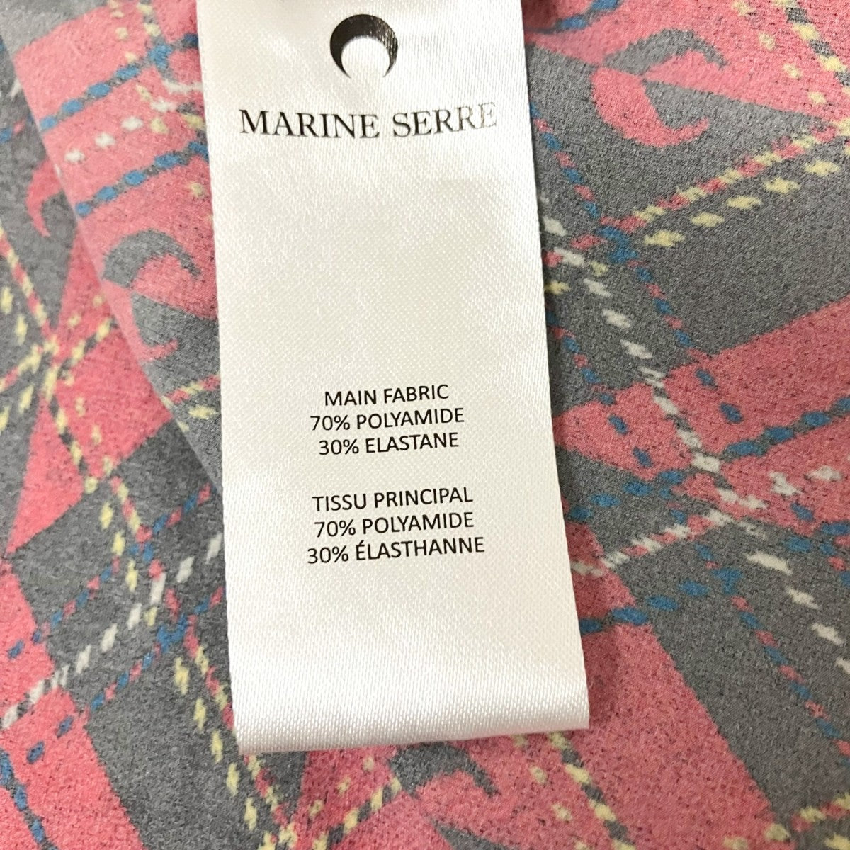 marine serre ストレッチ総柄カットソー 古着・中古-4枚目のアイテム画像