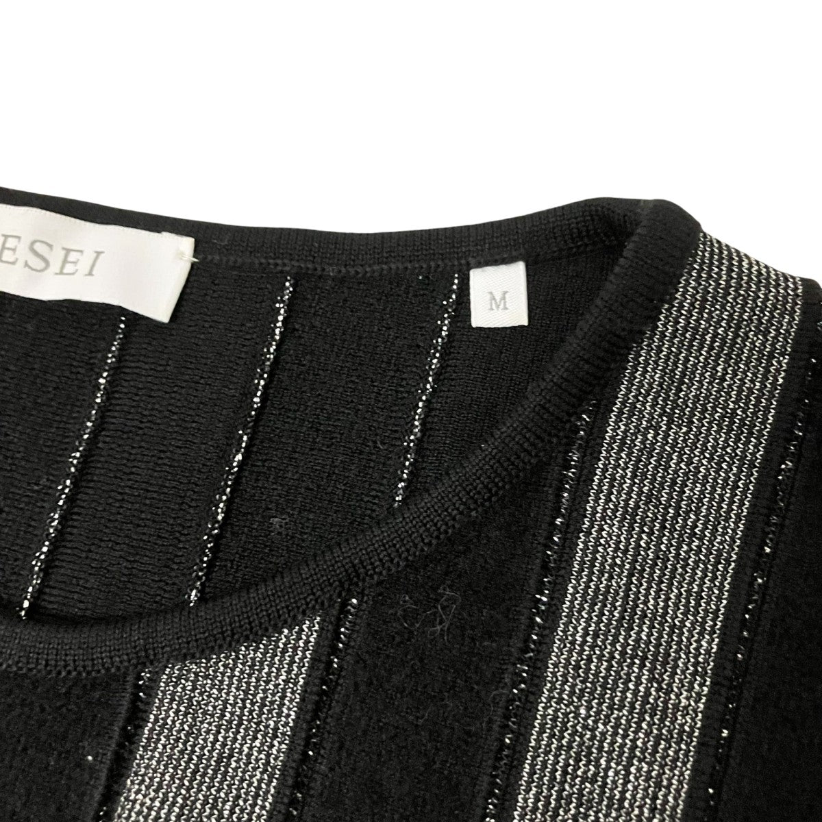 TESEI ストライププリーツドレス61 26 1785 986 古着・中古-5枚目のアイテム画像