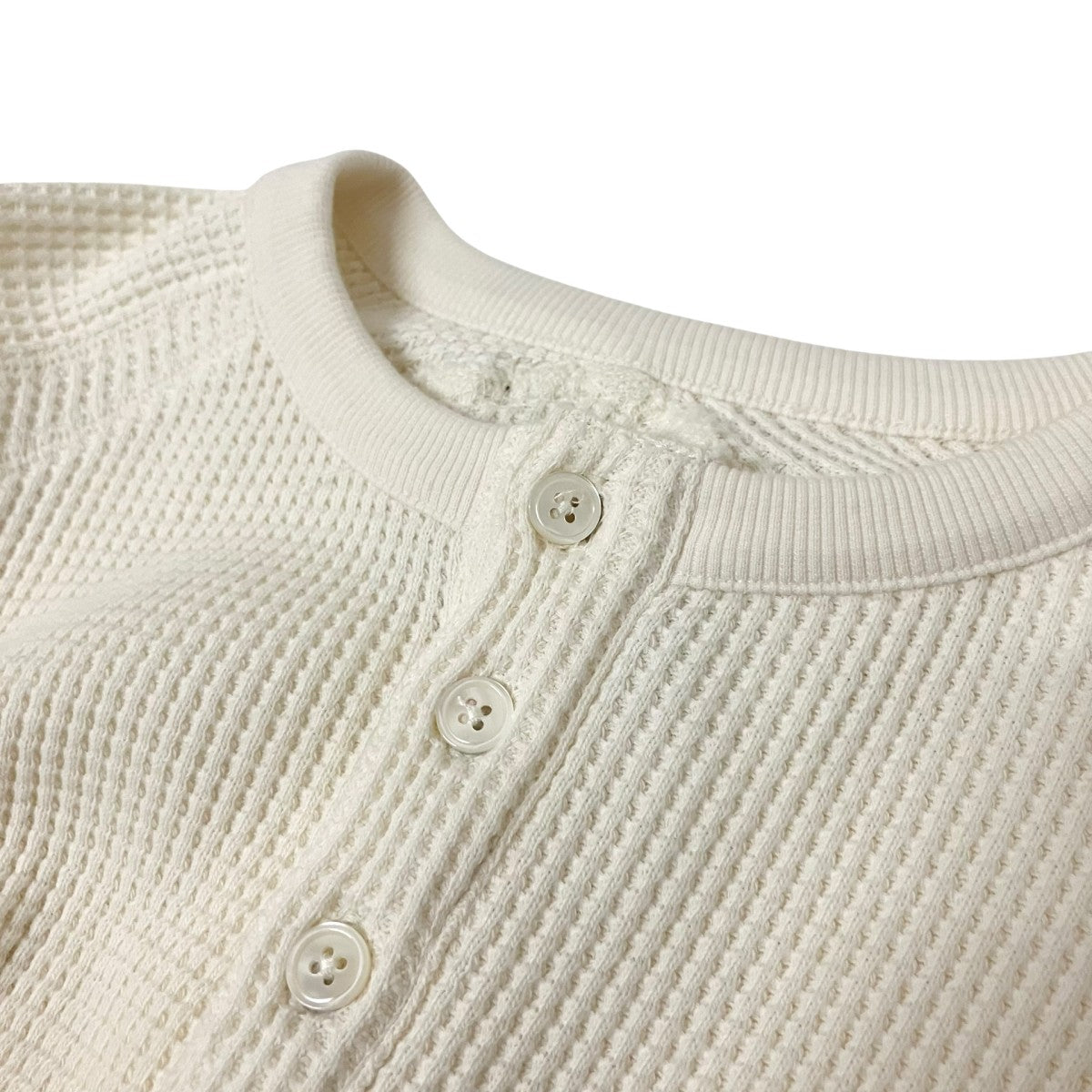 FAKE AS FLOWERS THERMAL HENLEY SHIRTSサーマルカットソー002341203 古着・中古-3枚目のアイテム画像