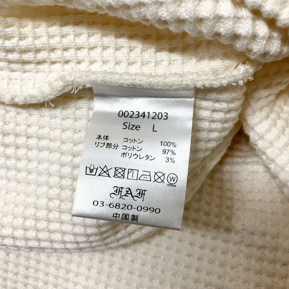 FAKE AS FLOWERS THERMAL HENLEY SHIRTSサーマルカットソー002341203 古着・中古-4枚目のアイテム画像