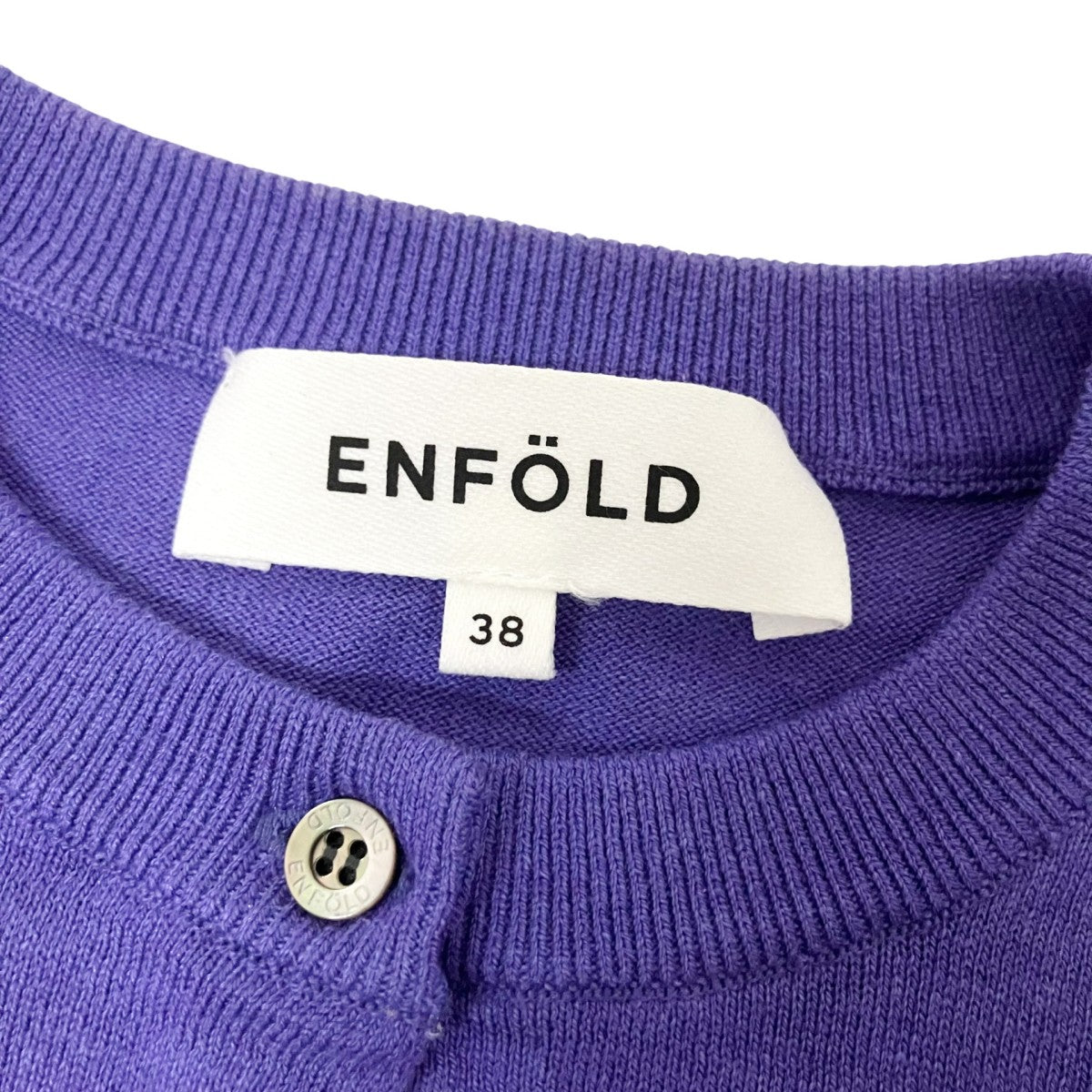 ENFOLD シルク混カーディガン300DA670 0300 古着・中古-4枚目のアイテム画像