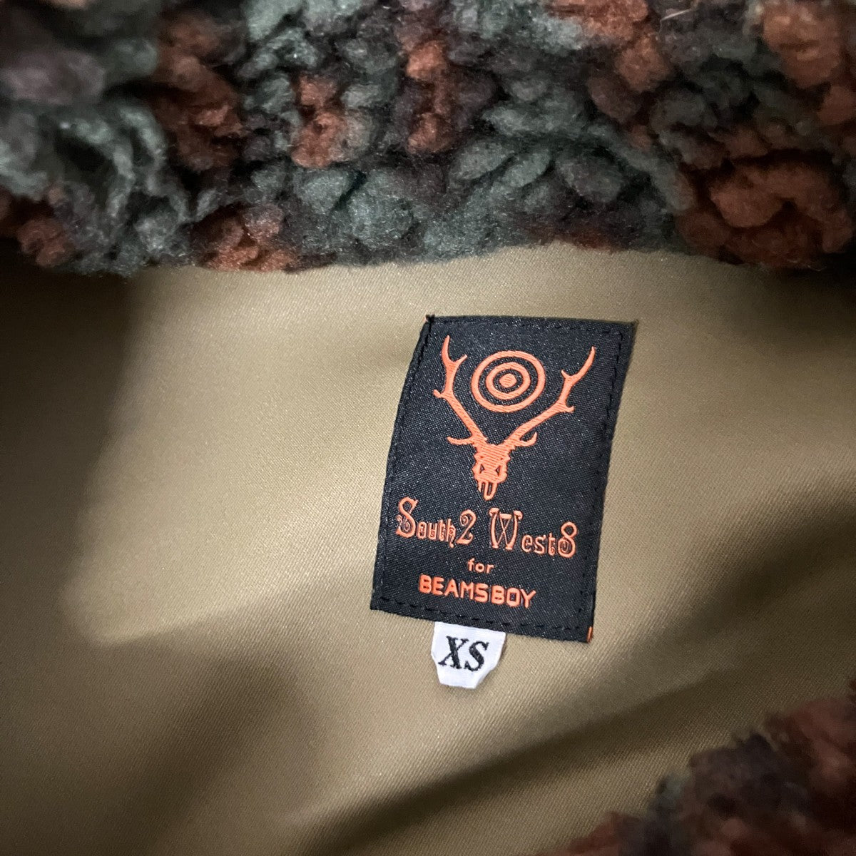 south2 west8×BEAMS BOY Leopard Piping JacketボアジャケットNS1730 古着・中古-4枚目のアイテム画像