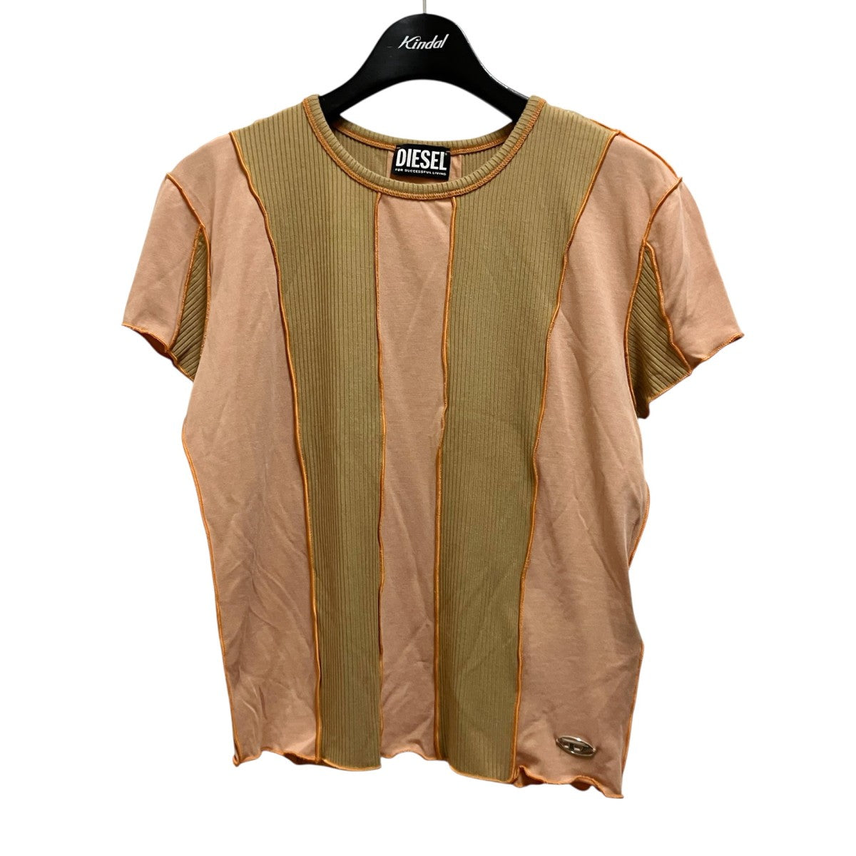 DIESEL T-LINUTY切替カットソーA10362 古着・中古-1枚目のアイテム画像