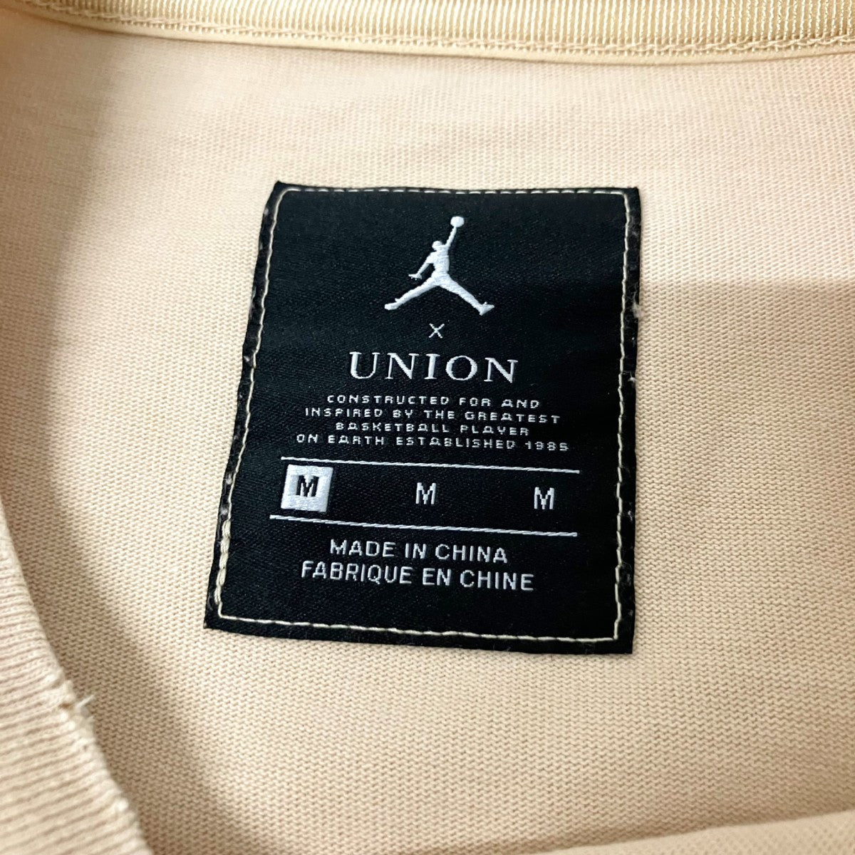 JORDAN BRAND×UNION 半袖TシャツDM2839 268 古着・中古-4枚目のアイテム画像