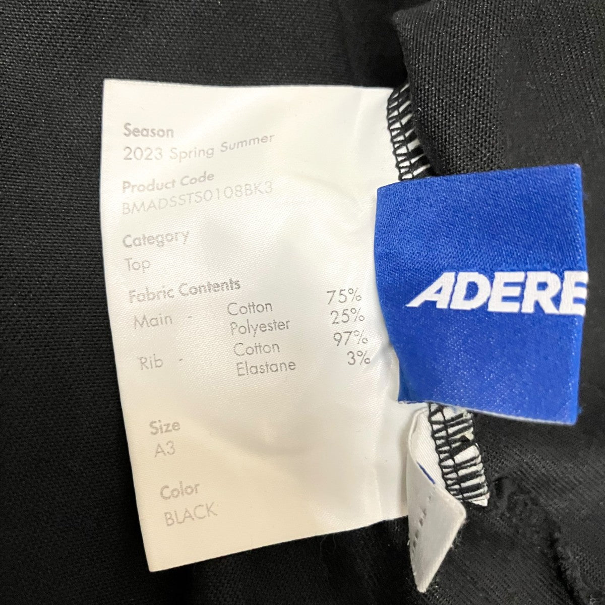 ADER error Butterfly半袖TシャツBMADSSTS0108BK3 古着・中古-6枚目のアイテム画像