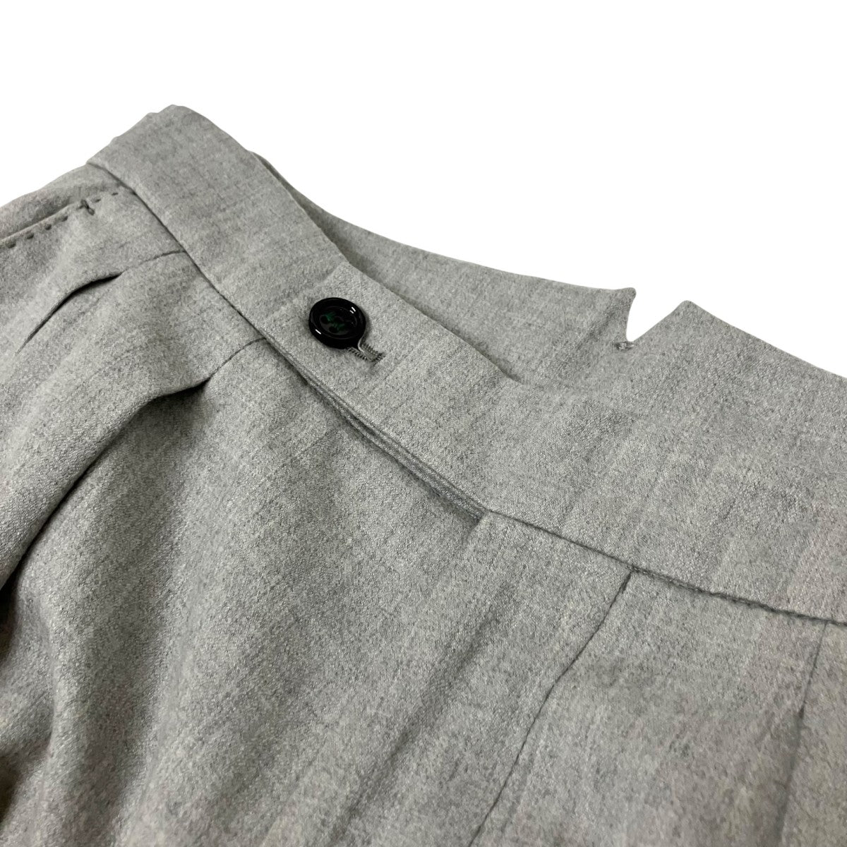 BERWICH SCOTCHウールサキソニー2インプリーツクロップドパンツスラックスパンツVB5991 古着・中古-3枚目のアイテム画像