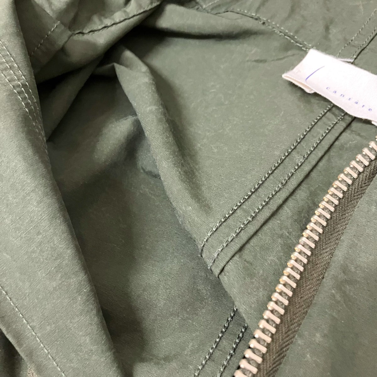 cantate Fish Tail Parka塩縮加工パーカー19SSCA0144 古着・中古-4枚目のアイテム画像