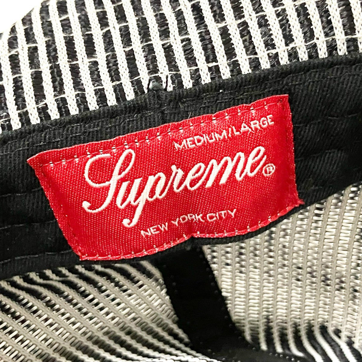 Supreme Stripe Mesh Bell Hatメッシュハット 古着・中古-5枚目のアイテム画像